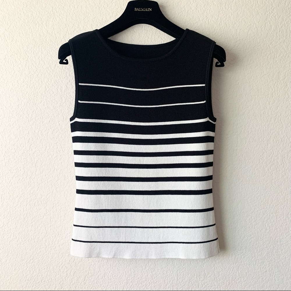 Vintage striped knit tank